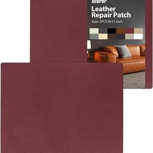 OCEPOR OcePor Self Adhesive Leather Repair Patch 9x11 inch Leather Repair 2 PCS